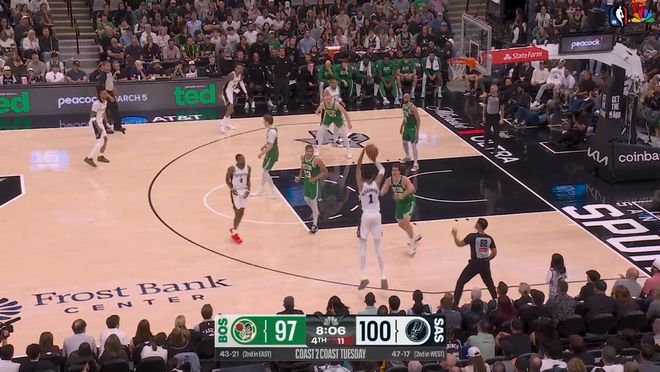 文班亚马统治全场 福克斯关键表现助马刺力克凯