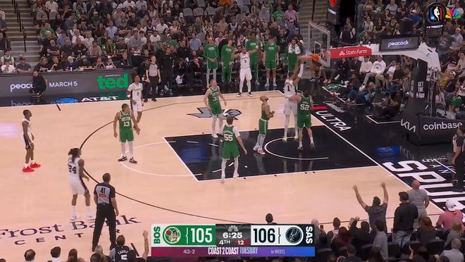 文班亚马统治全场 福克斯关键表现助马刺力克凯